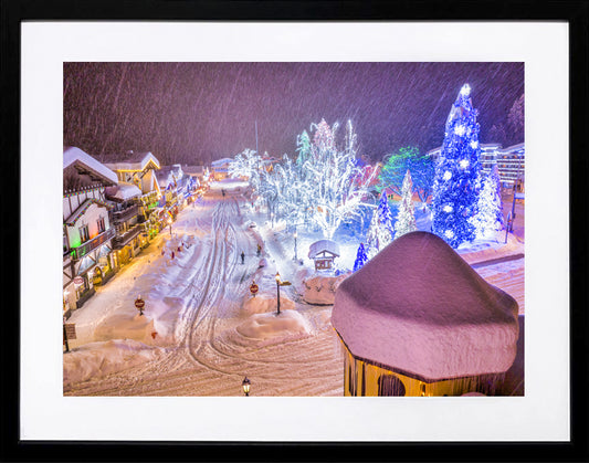 Leavenworth Winter Blizzard 26x21 Framed